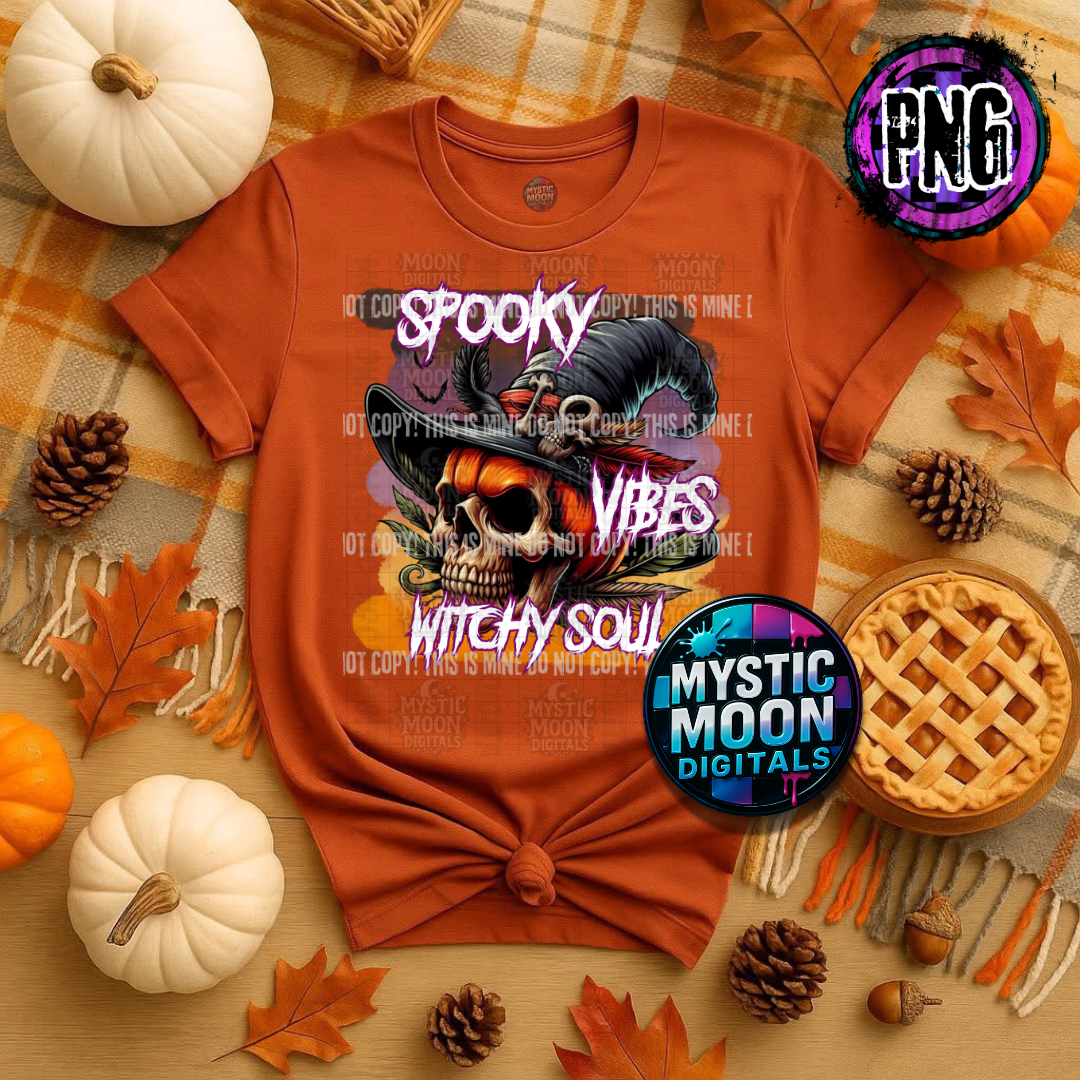 Spooky Vibes Witchy Soul PNG | Digital File | Digital Download Only