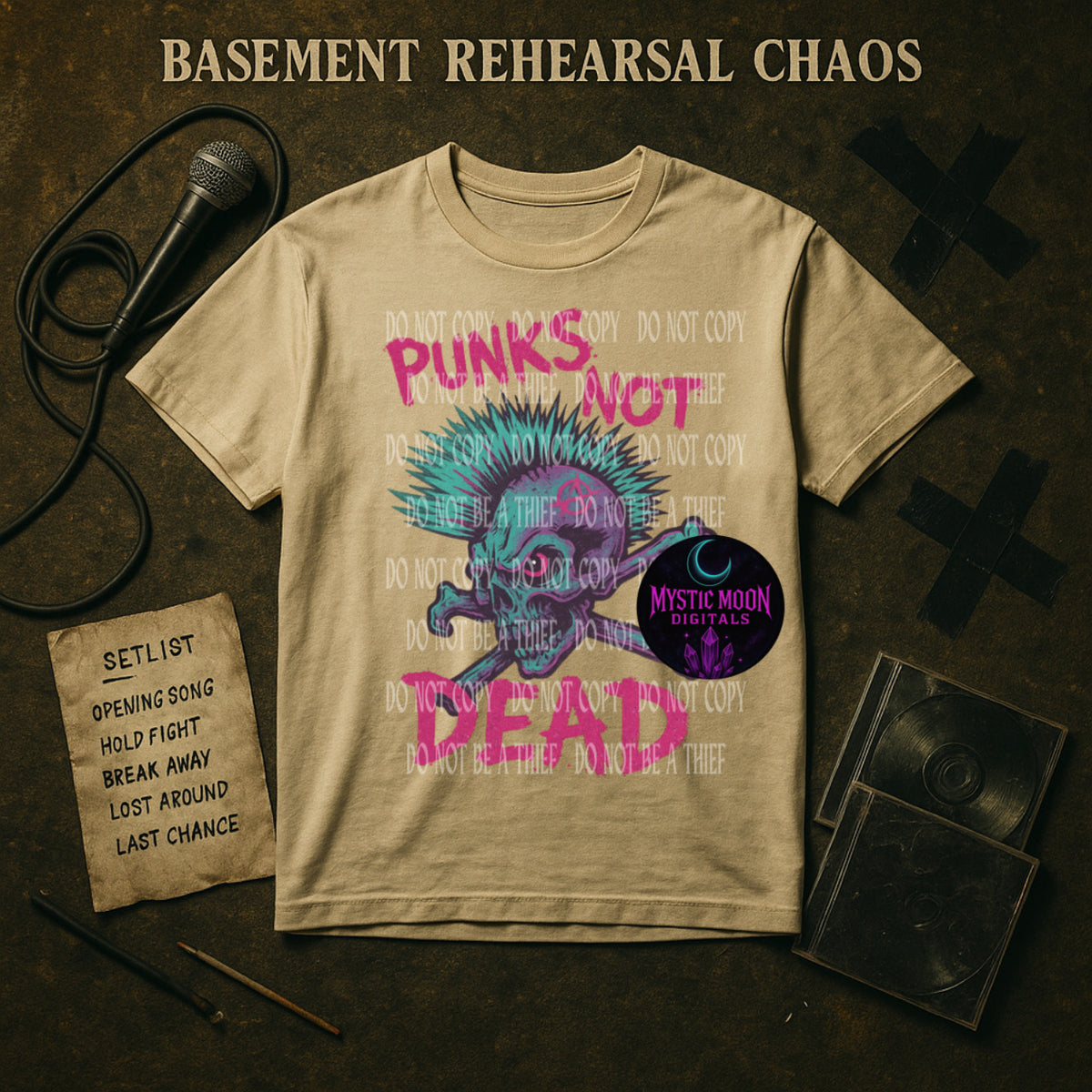 Punks Not Dead PNG | Digital File | Digital Download Only