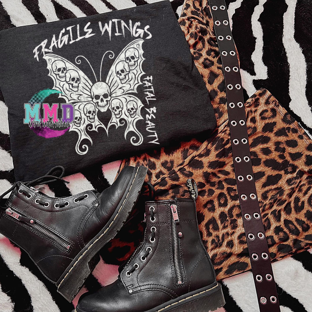 Fragile Wings (Recommend Black Only) PNG | Digital File | Digital Download Only