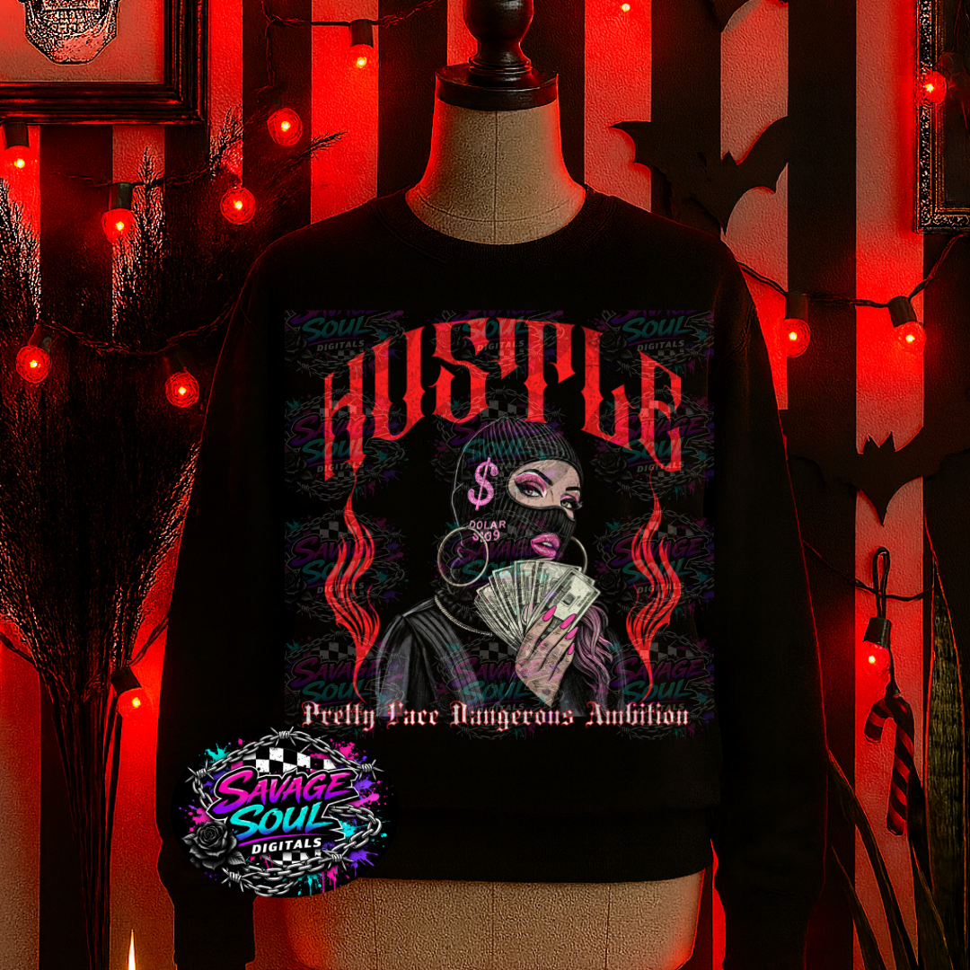 Hustle PNG | Digital File | Digital Download Only