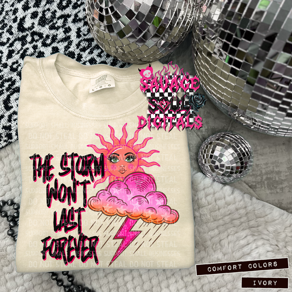 Storm Won’t Last PNG | Digital Download Only