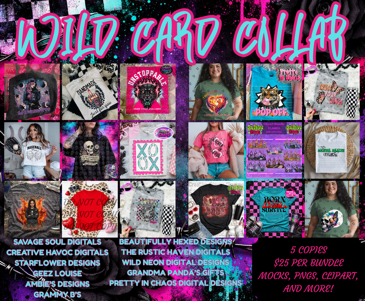 Wild Card Collab | PNG | Collabs | Digital Files Only | Digital Download Only
