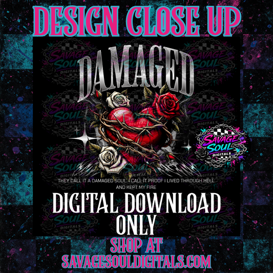 Damaged PNG | Digital File | Digital Download Only