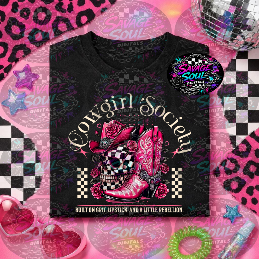 Cowgirl Society PNG | Digital File | Digital Download Only