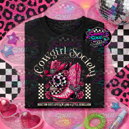 Cowgirl Society PNG | Digital File | Digital Download Only
