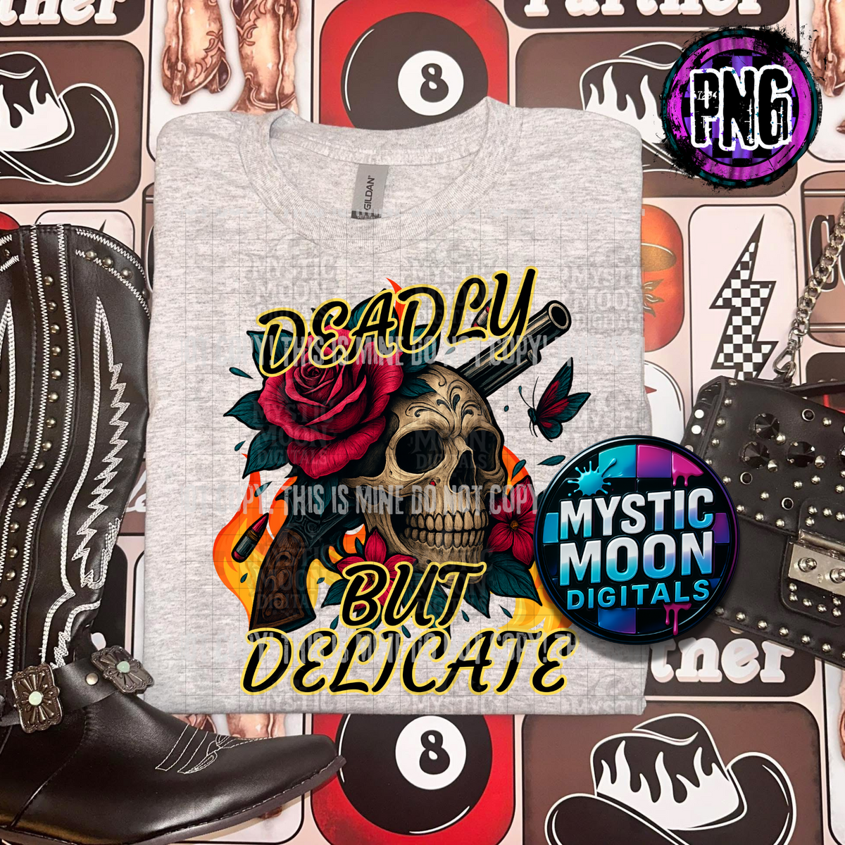 Deadly But Delicate PNG | Digital File | Digital Download Only
