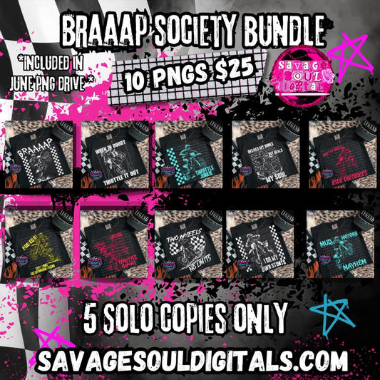 Braaap Society Bundle PNG | Digital Files | Digital Download Only
