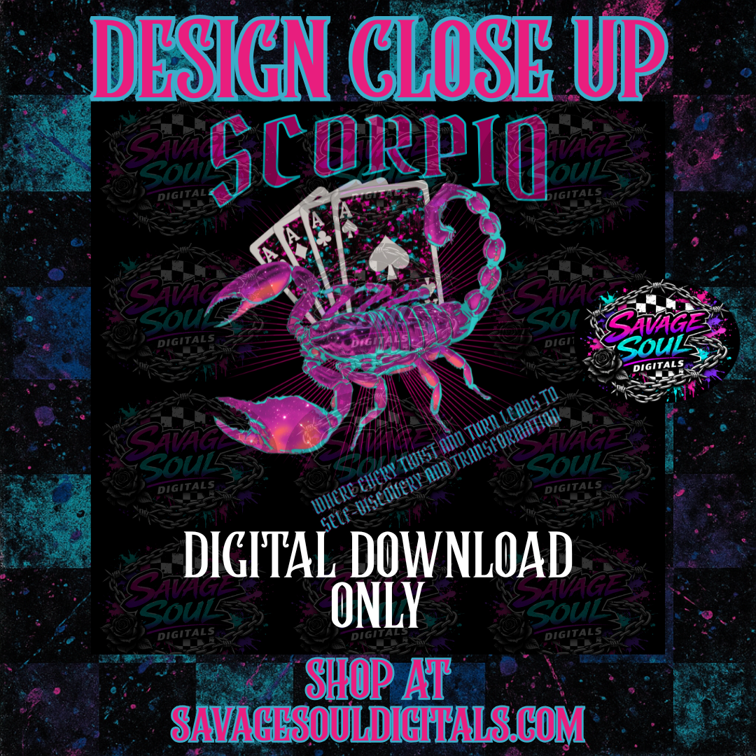 Scorpio PNG | Digital File | Digital Download Only