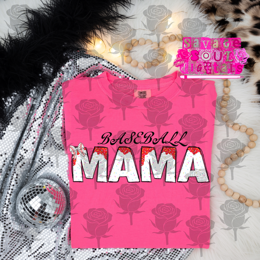 Baseball Mama PNG | Digital File | Digital Download Only