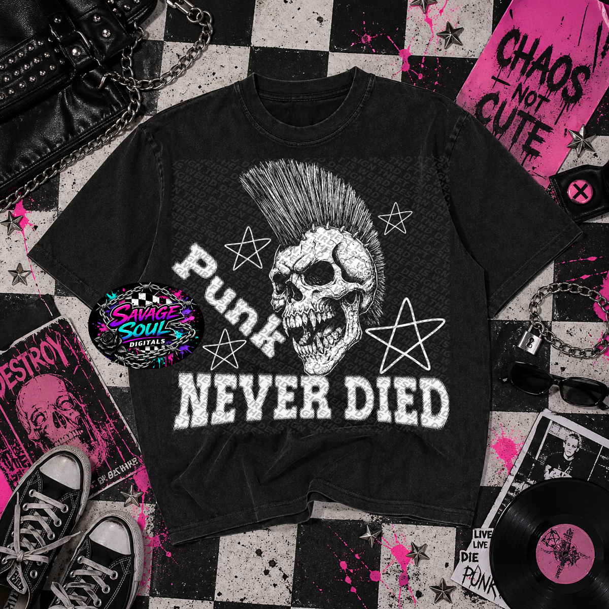 Punk Never Died PNG | Digital File | Digital Download Only