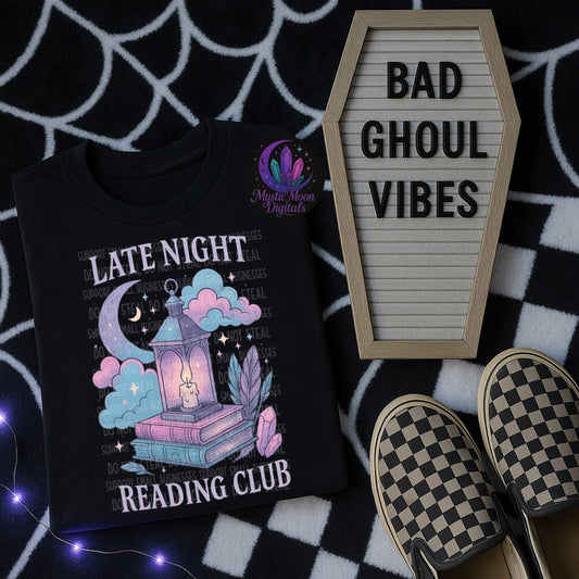 Late Night Reading Club PNG | Digital File | Digital Download Only