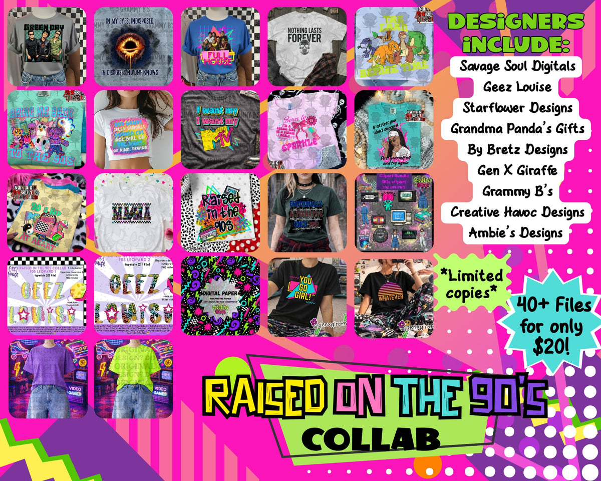 Raised On 90s Collab | PNG | Collabs | Digital Files Only | Digital Download Only