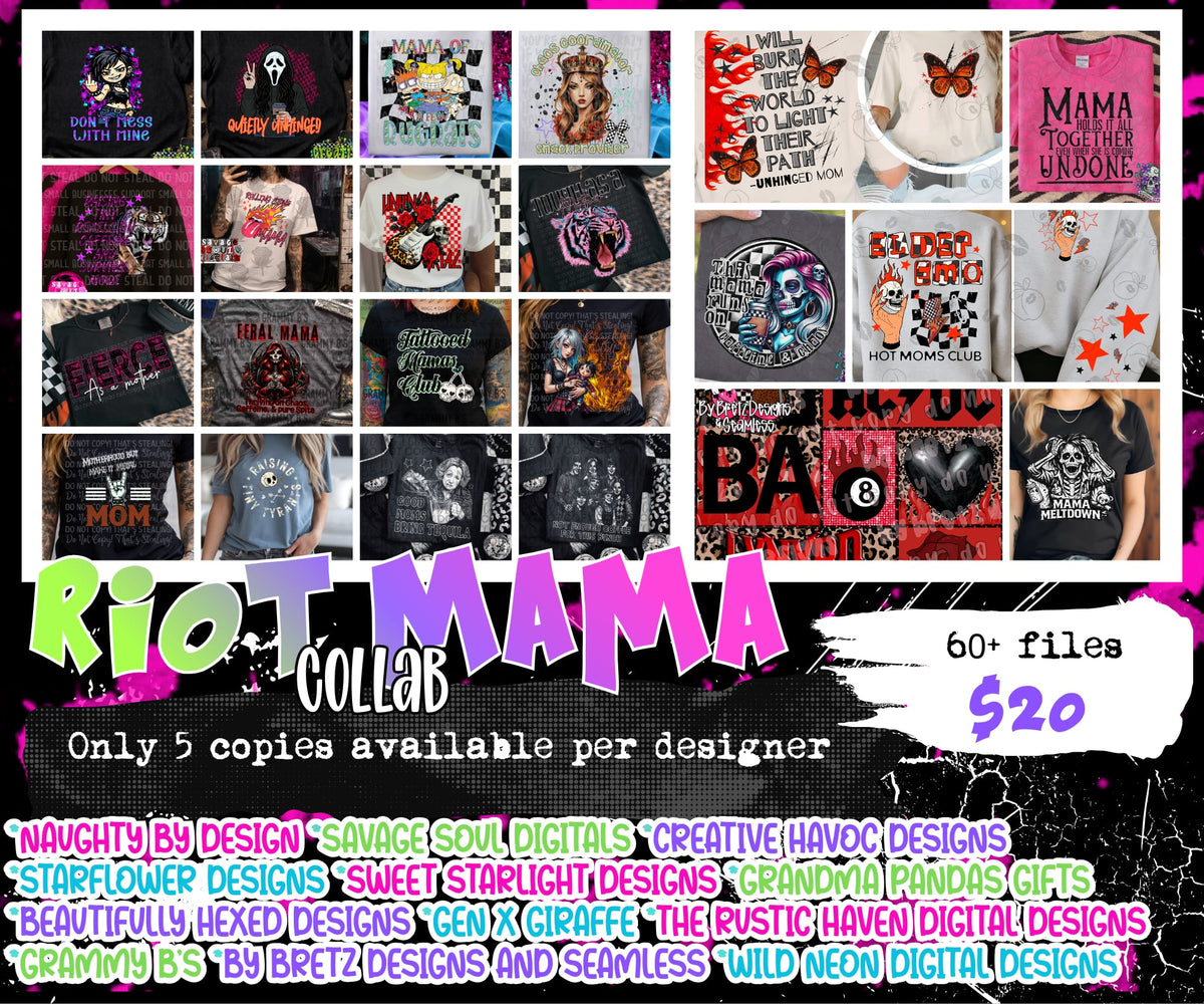 Riot Mama Collab | PNG | Collabs | Digital Files Only | Digital Download Only