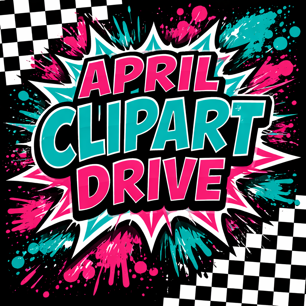 April Clipart Drive | Digital Download