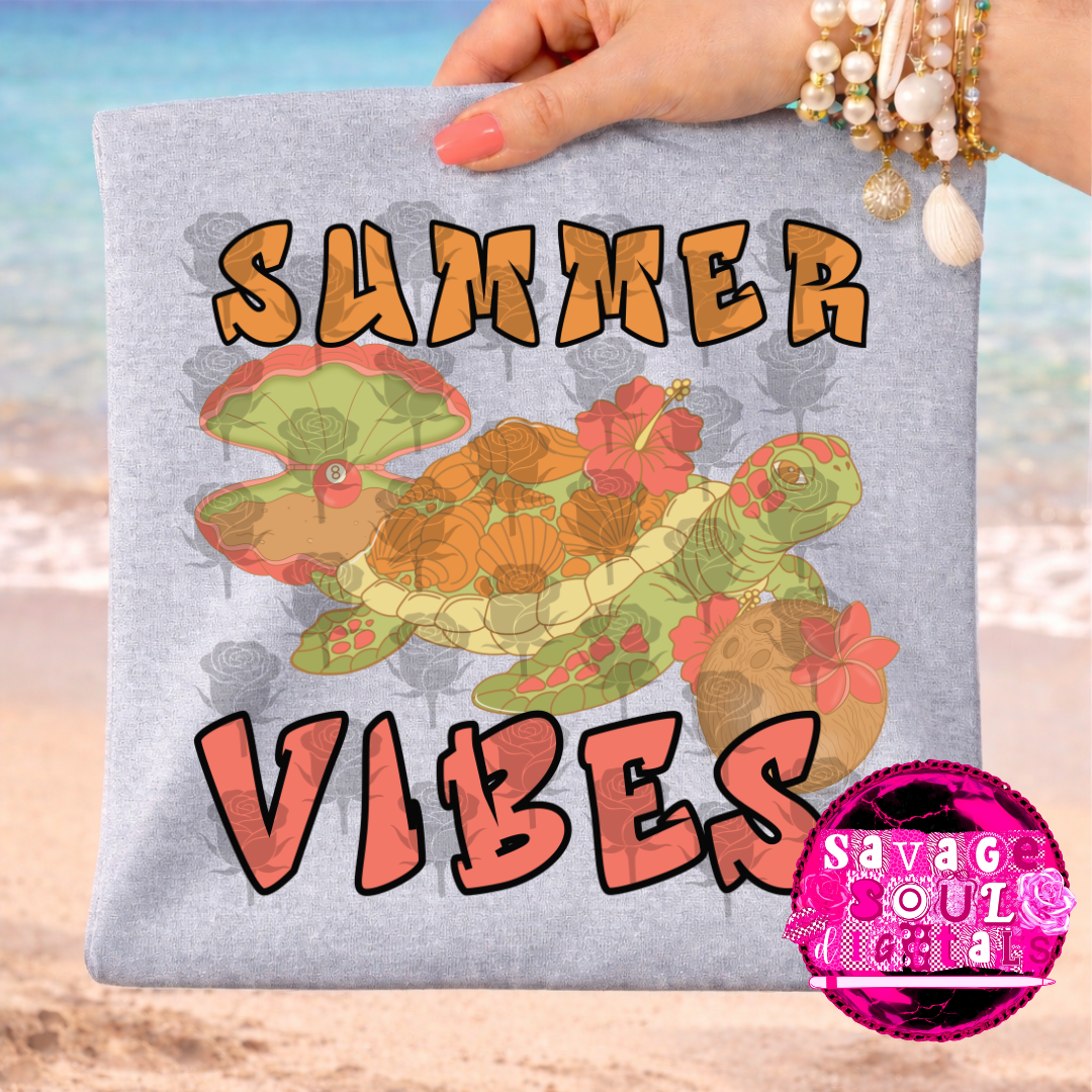 Summer Vibes PNG | Digital File | Digital Download Only