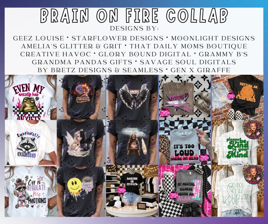 Brain On Fire Collab | PNG | Collabs | Digital Files Only | Digital Download Only