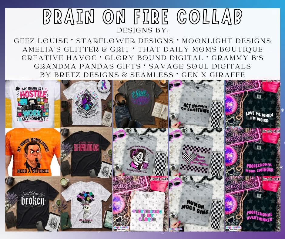 Brain On Fire Collab | PNG | Collabs | Digital Files Only | Digital Download Only