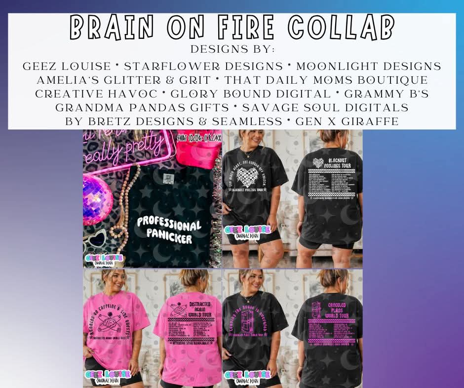 Brain On Fire Collab | PNG | Collabs | Digital Files Only | Digital Download Only