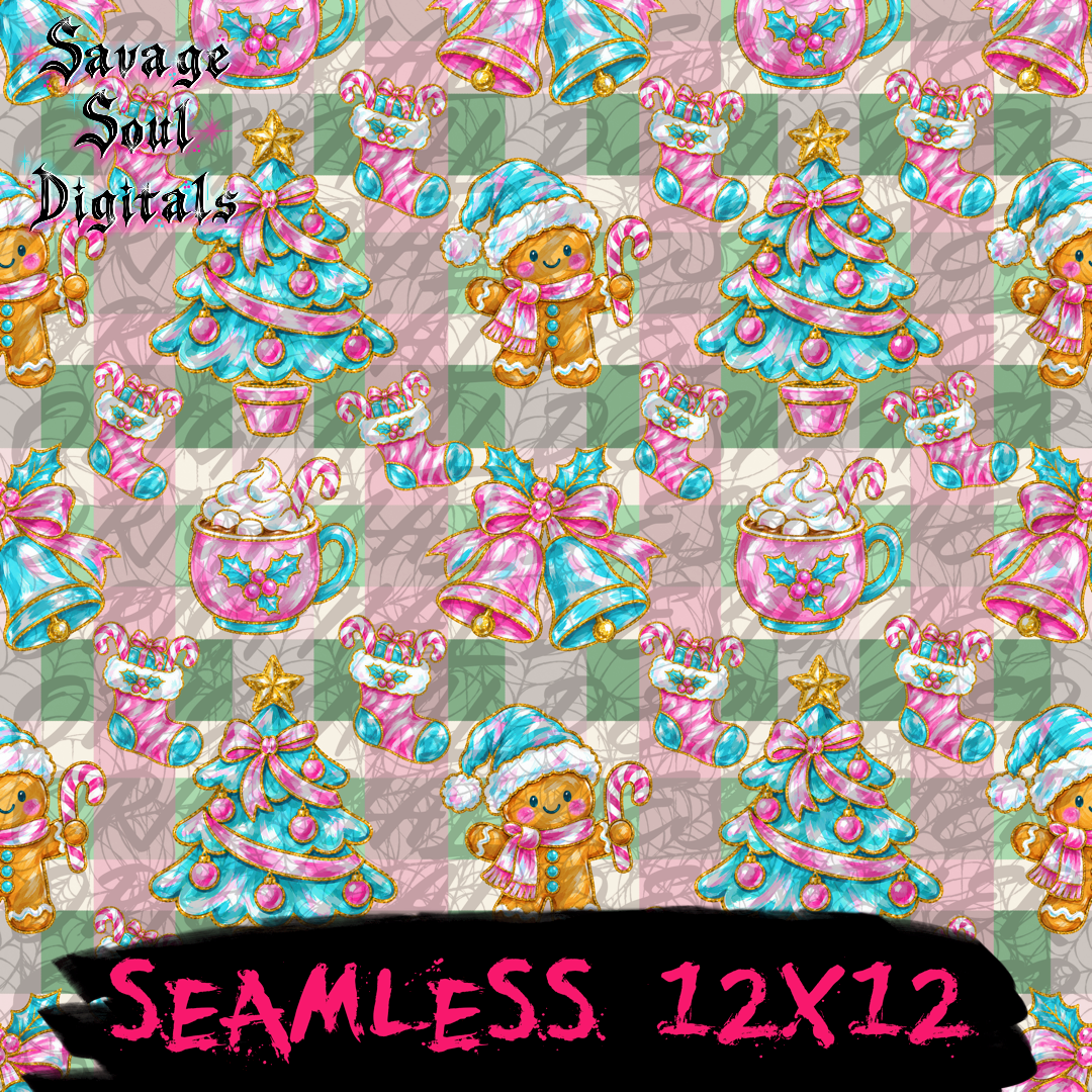 Christmas Cheer Seamless| Digital Download Only