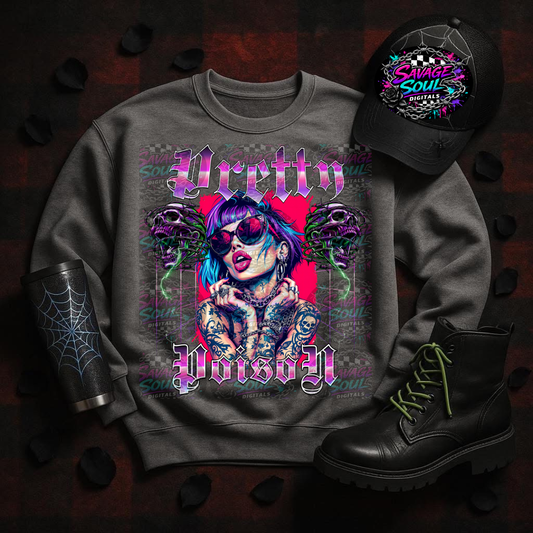 Pretty Poison PNG | Digital File | Digital Download Only