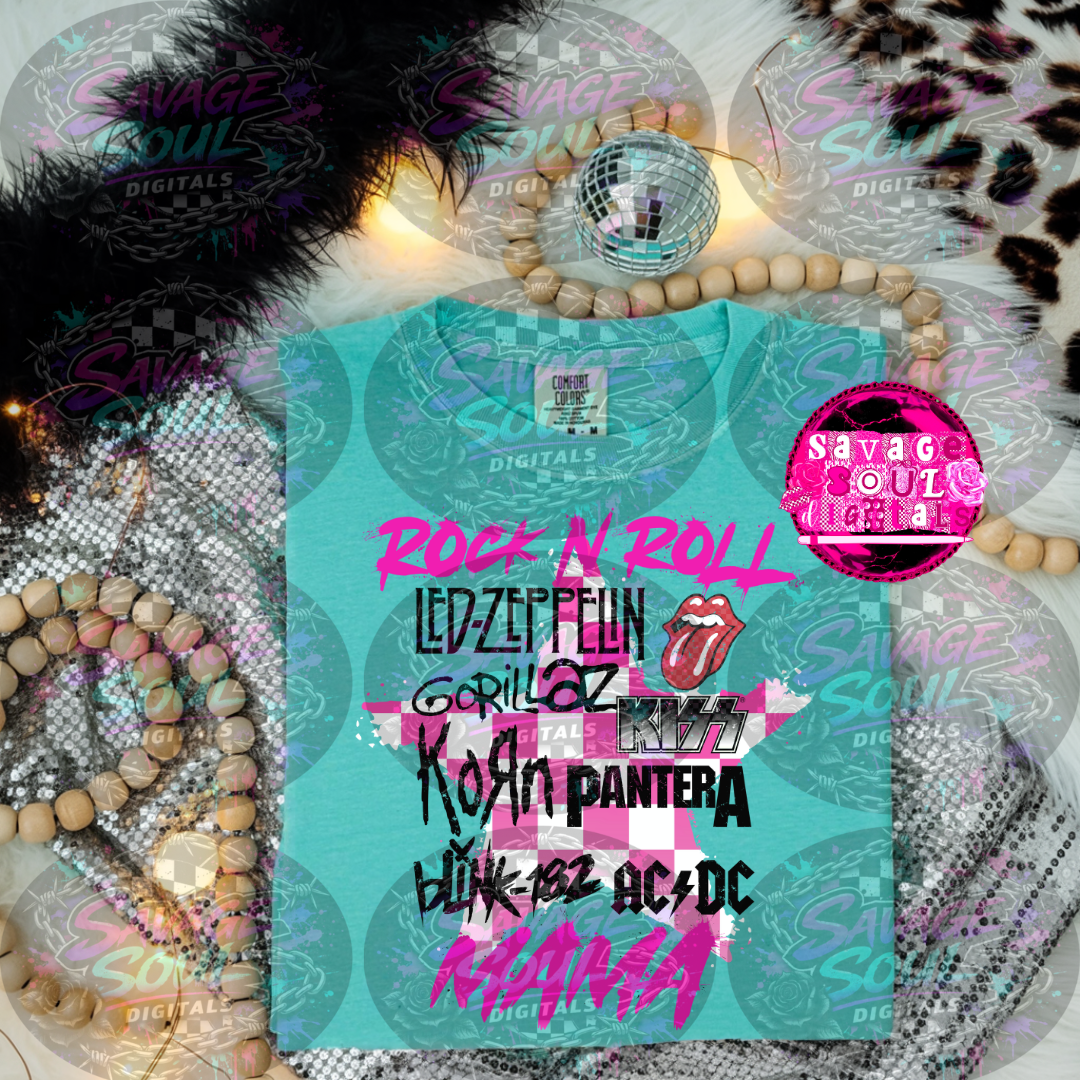 Rock N Roll Mama PNG | Digital File | Digital Download Only